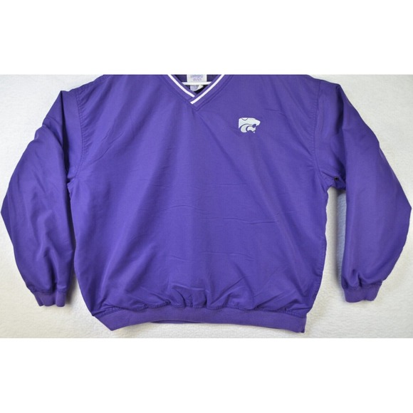 Northwestern Wildcats Jacket Mens XL Purple Pullover Wind Breaker Pockets - Picture 3 of 12